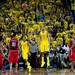 Michigan sophomore Jon Horford throws the ball up court as the buzzer sounds in overtime on Tuesday, Feb. 5. Daniel Brenner I AnnArbor.com